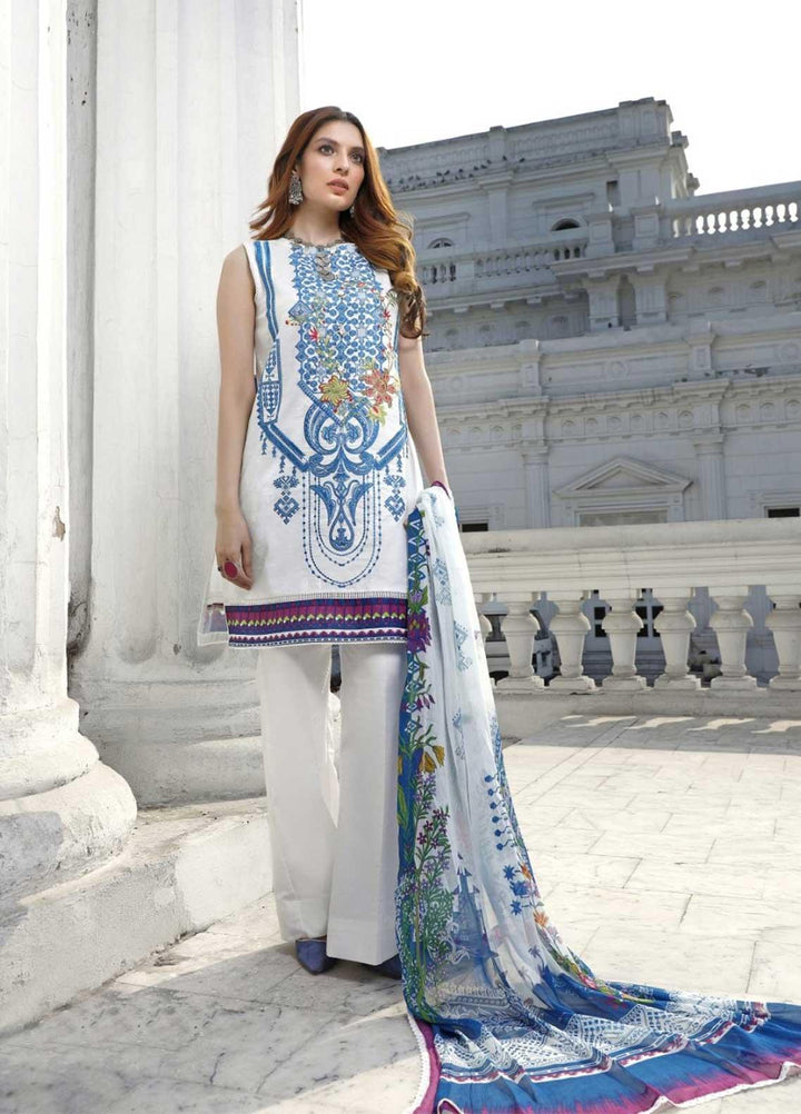 Ittehad Textiles Embroidered Lawn Suits Unstitched 3 Piece IT21EL ITE-BLANCO - Summer Collection