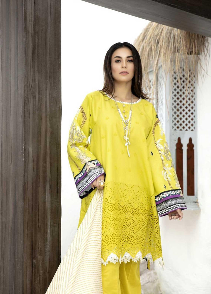 Ittehad Textiles Embroidered Lawn Suits Unstitched 3 Piece IT21EL ITE-BRILLANTE - Summer Collection
