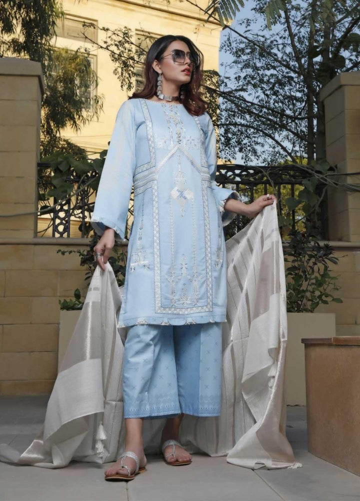 Ittehad Textiles Embroidered Lawn Suits Unstitched 3 Piece IT21EL ITE-BRILLAR - Summer Collection