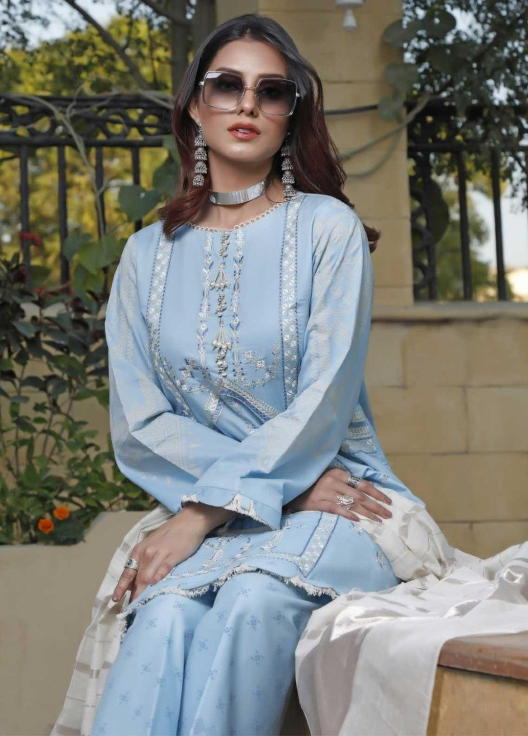 Ittehad Textiles Embroidered Lawn Suits Unstitched 3 Piece IT21EL ITE-BRILLAR - Summer Collection