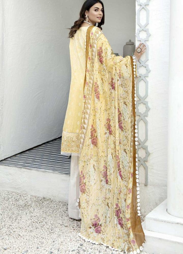 Ittehad Textiles Embroidered Lawn Suits Unstitched 3 Piece IT21EL ITE-CARAMELO - Summer Collection