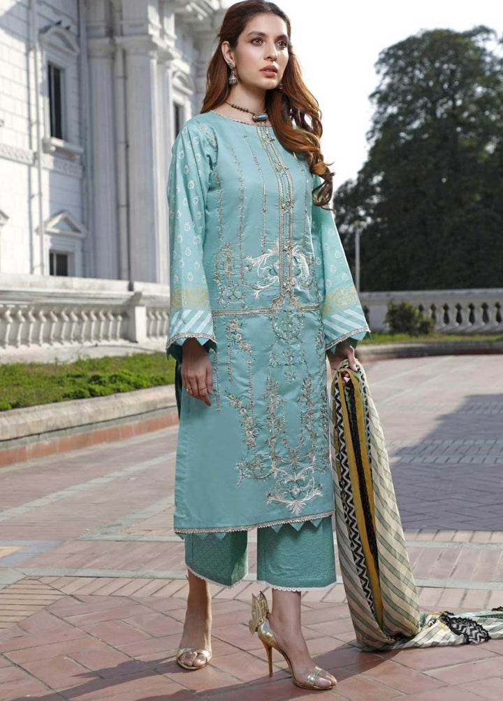 Ittehad Textiles Embroidered Lawn Suits Unstitched 3 Piece IT21EL ITE-EL MAR - Summer Collection