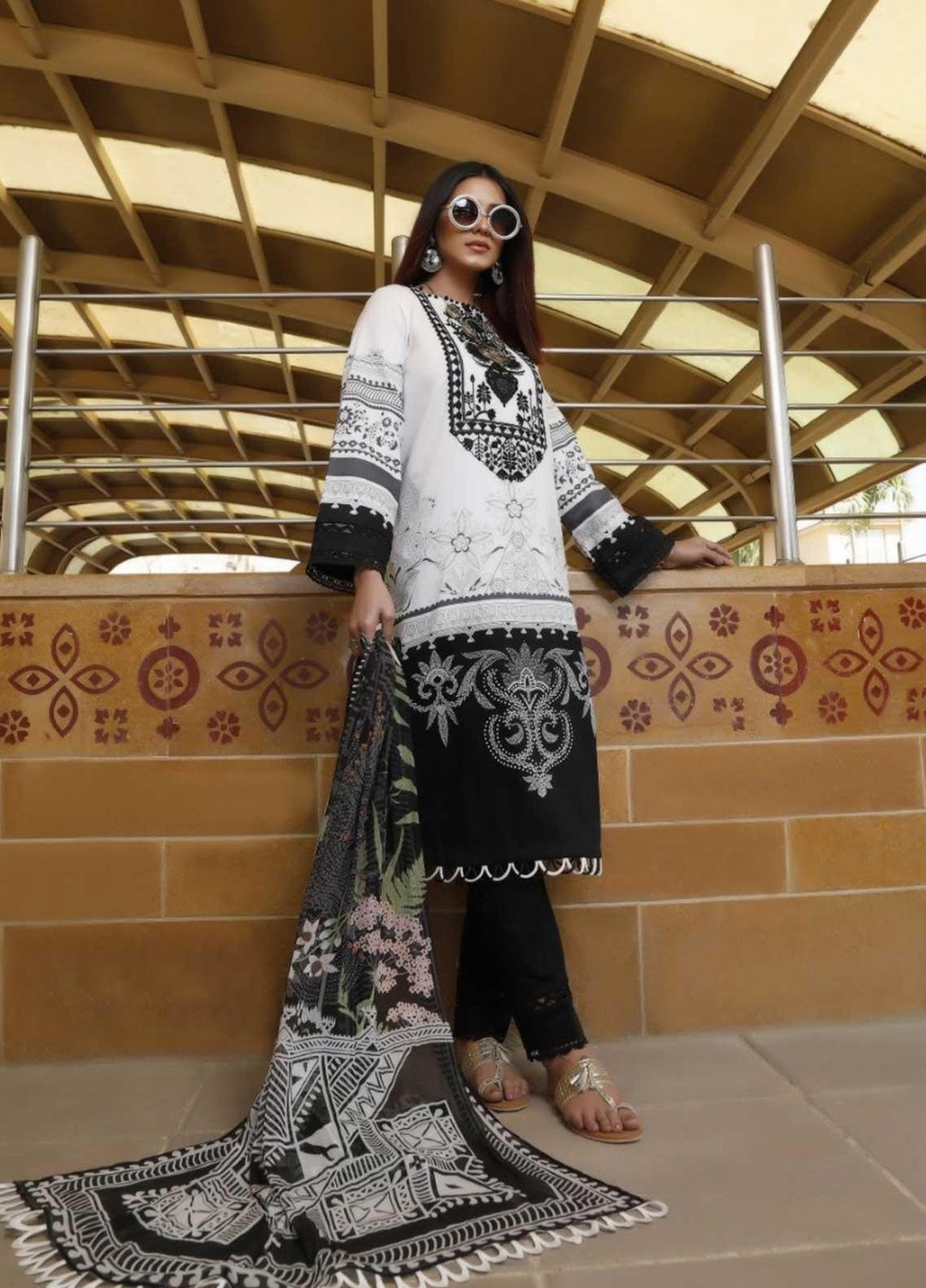 Ittehad Textiles Embroidered Lawn Suits Unstitched 3 Piece IT21EL ITE-ESTRELLA - Summer Collection