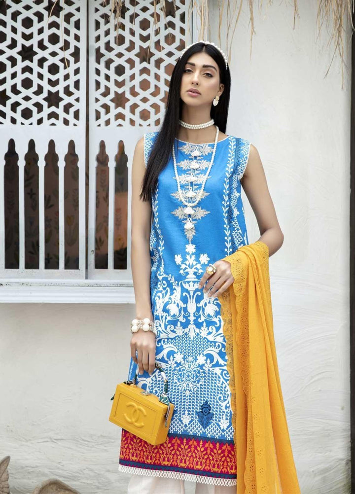Ittehad Textiles Embroidered Lawn Suits Unstitched 3 Piece IT21EL ITE-FRUCTIFERA - Summer Collection