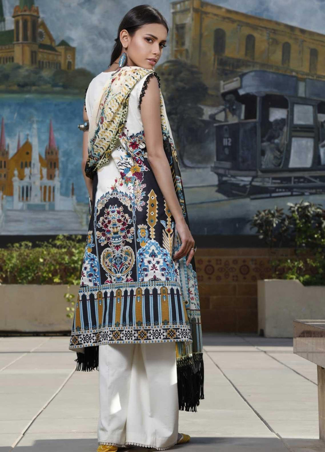 Ittehad Textiles Embroidered Lawn Suits Unstitched 3 Piece IT21EL ITE-FUMAR - Summer Collection