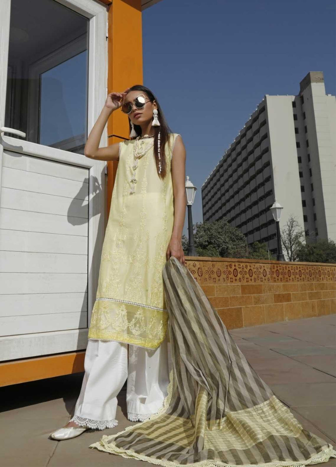 Ittehad Textiles Embroidered Lawn Suits Unstitched 3 Piece IT21EL ITE-GIRASOL - Summer Collection