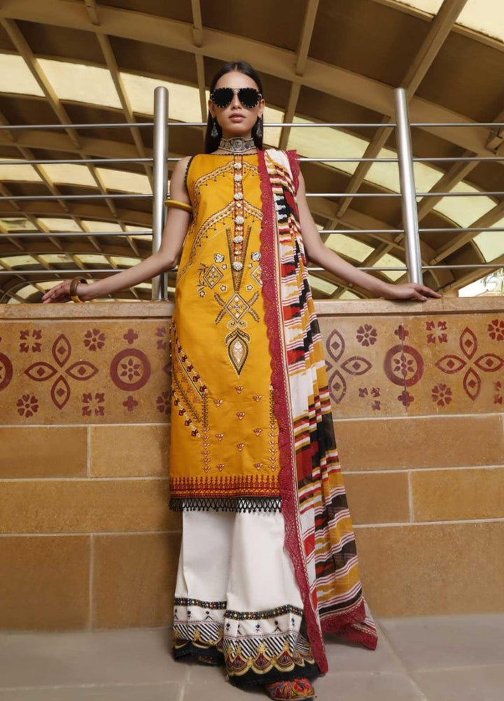 Ittehad Textiles Embroidered Lawn Suits Unstitched 3 Piece IT21EL ITE-HERMOSA - Summer Collection