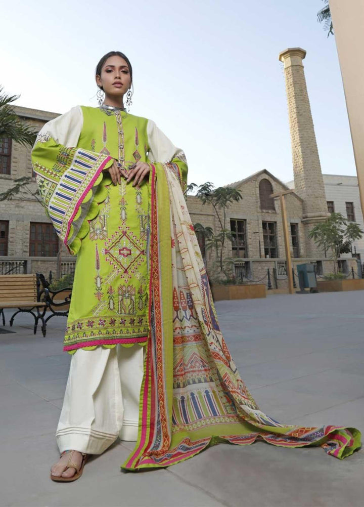 Ittehad Textiles Embroidered Lawn Suits Unstitched 3 Piece IT21EL ITE-LIMA - Summer Collection