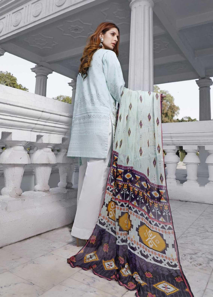 Ittehad Textiles Embroidered Lawn Suits Unstitched 3 Piece IT21EL ITE-LIMPIAR - Summer Collection