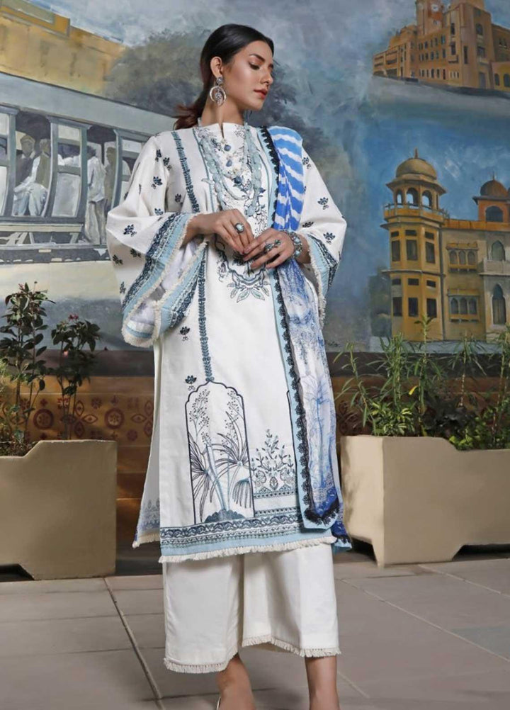 Ittehad Textiles Embroidered Lawn Suits Unstitched 3 Piece IT21EL ITE-NUBLADO - Summer Collection