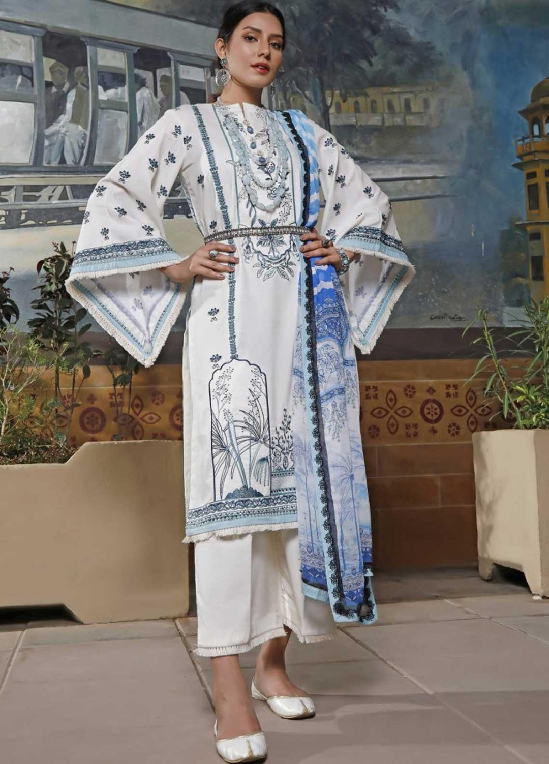 Ittehad Textiles Embroidered Lawn Suits Unstitched 3 Piece IT21EL ITE-NUBLADO - Summer Collection