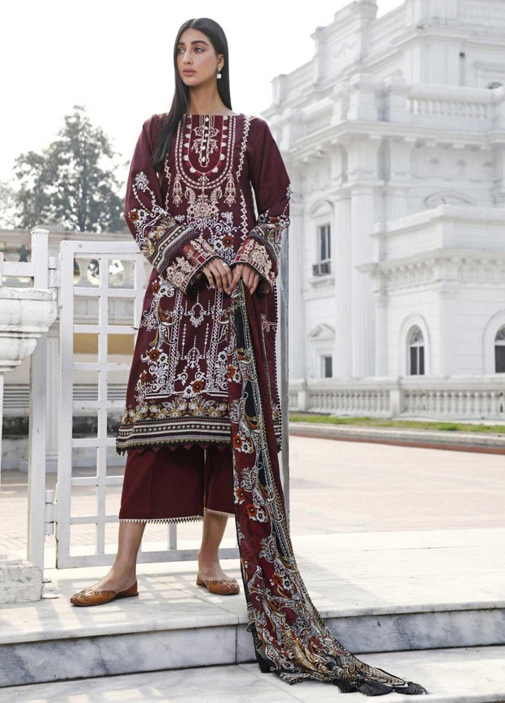Ittehad Textiles Embroidered Lawn Suits Unstitched 3 Piece IT21EL ITE-ROKA - Summer Collection