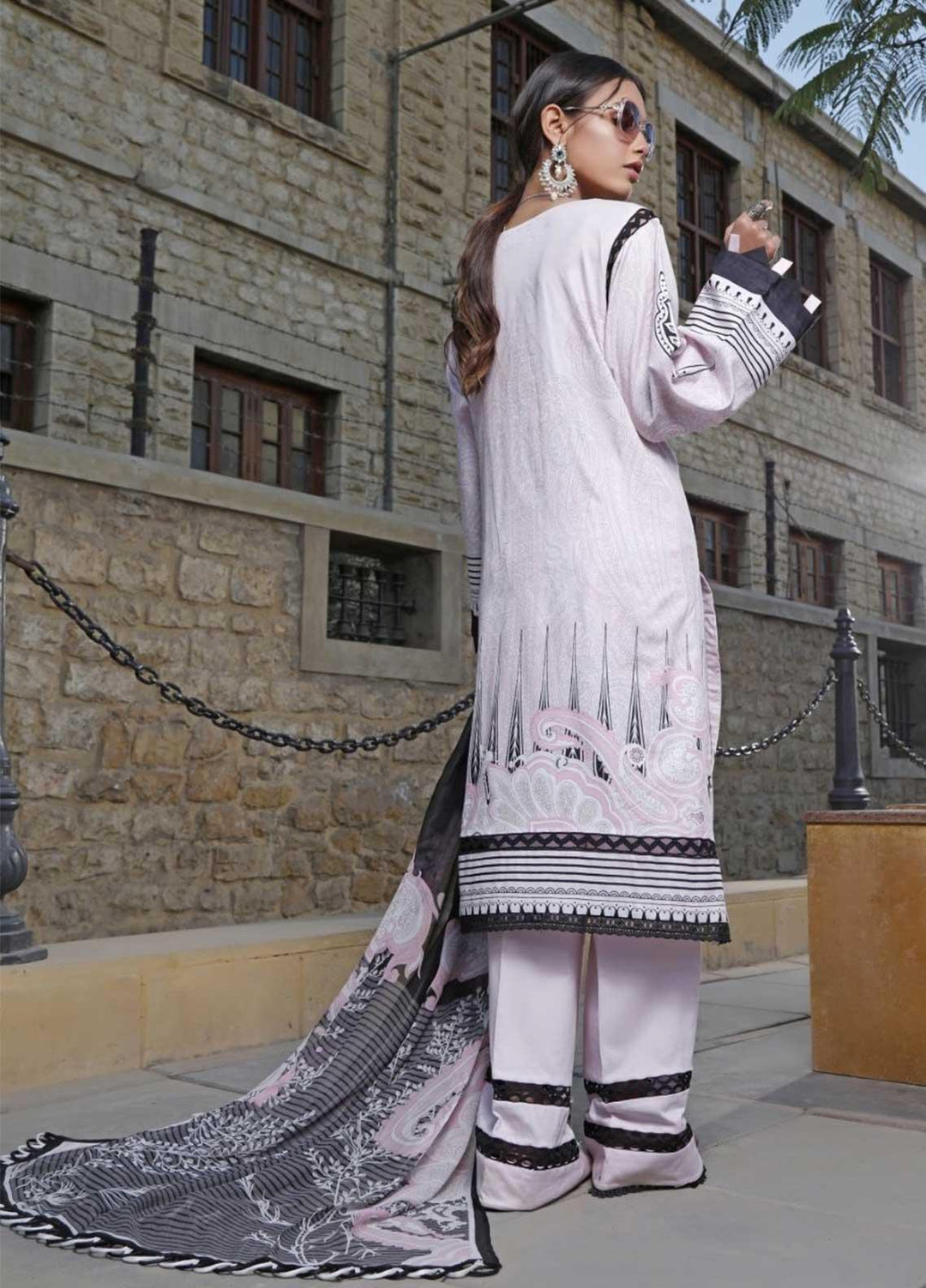 Ittehad Textiles Embroidered Lawn Suits Unstitched 3 Piece IT21EL ITE-ROSADO - Summer Collection