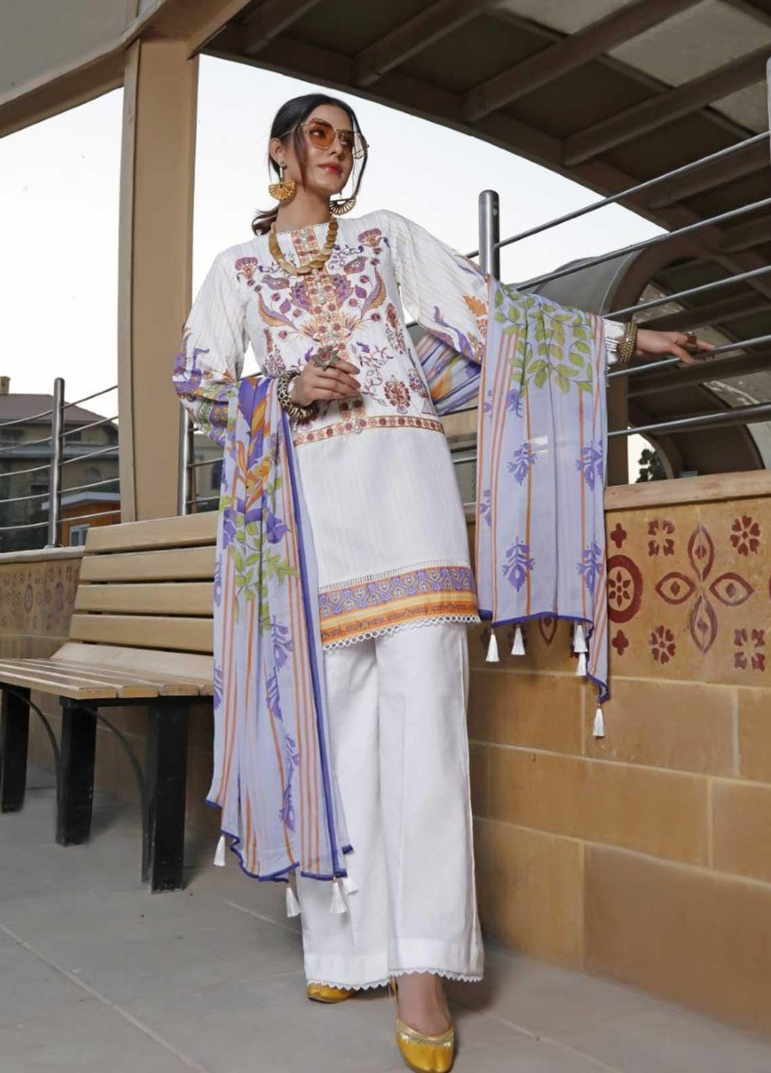 Ittehad Textiles Embroidered Lawn Suits Unstitched 3 Piece IT21EL ITE-SINFONIA - Summer Collection