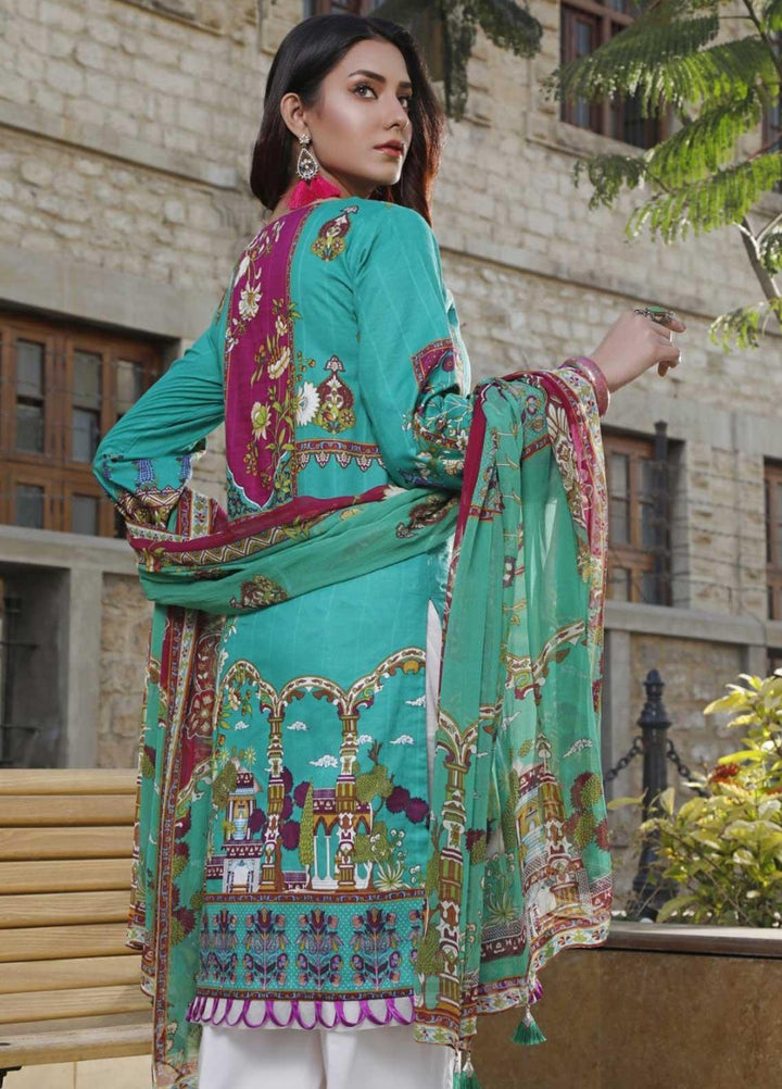Ittehad Textiles Embroidered Lawn Suits Unstitched 3 Piece IT21EL ITE-VERDE - Summer Collection