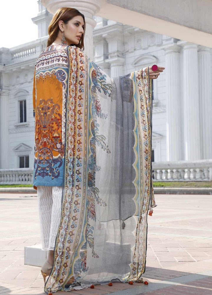 Ittehad Textiles Embroidered Lawn Suits Unstitched 3 Piece IT21EL ITE-VIBRANTE - Summer Collection