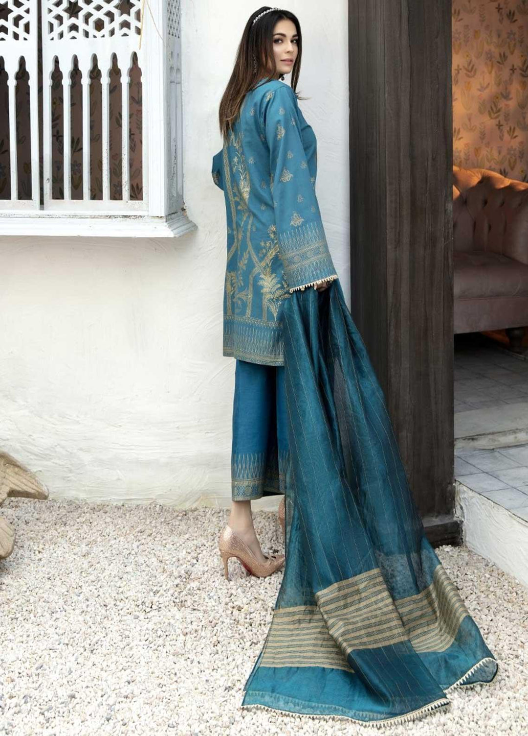 Ittehad Textiles Embroidered Lawn Suits Unstitched 3 Piece IT21EL ITE-ZALIRO - Summer Collection