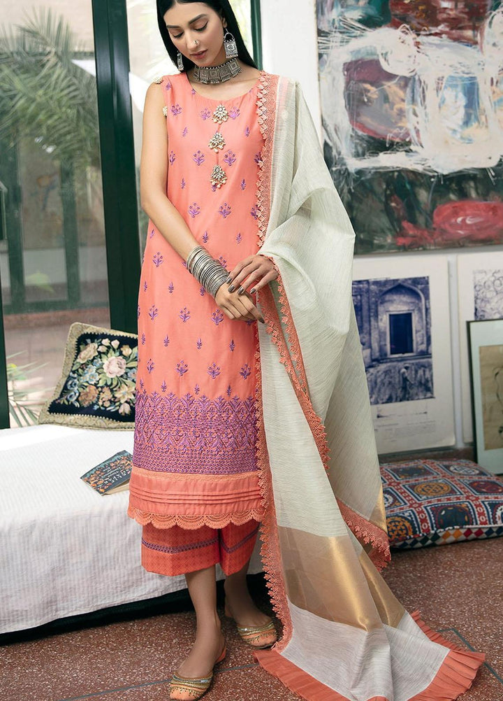 Ittehad Textiles Embroidered Lawn Suits Unstitched 3 Piece ITD21SS ETONNER - Spring / Summer Collection