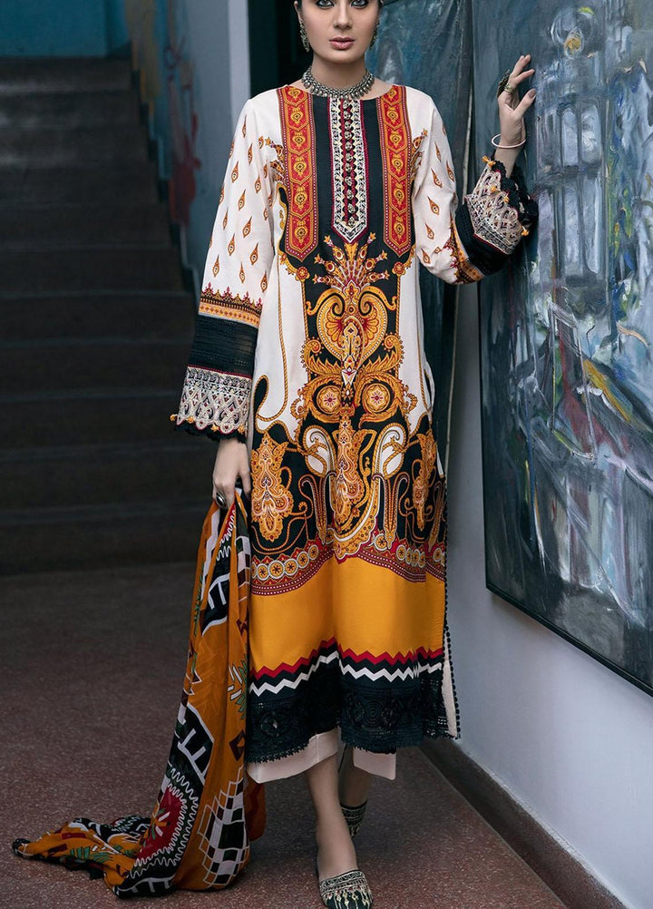 Ittehad Textiles Embroidered Lawn Suits Unstitched 3 Piece ITD21SS MELANGE - Spring / Summer Collection