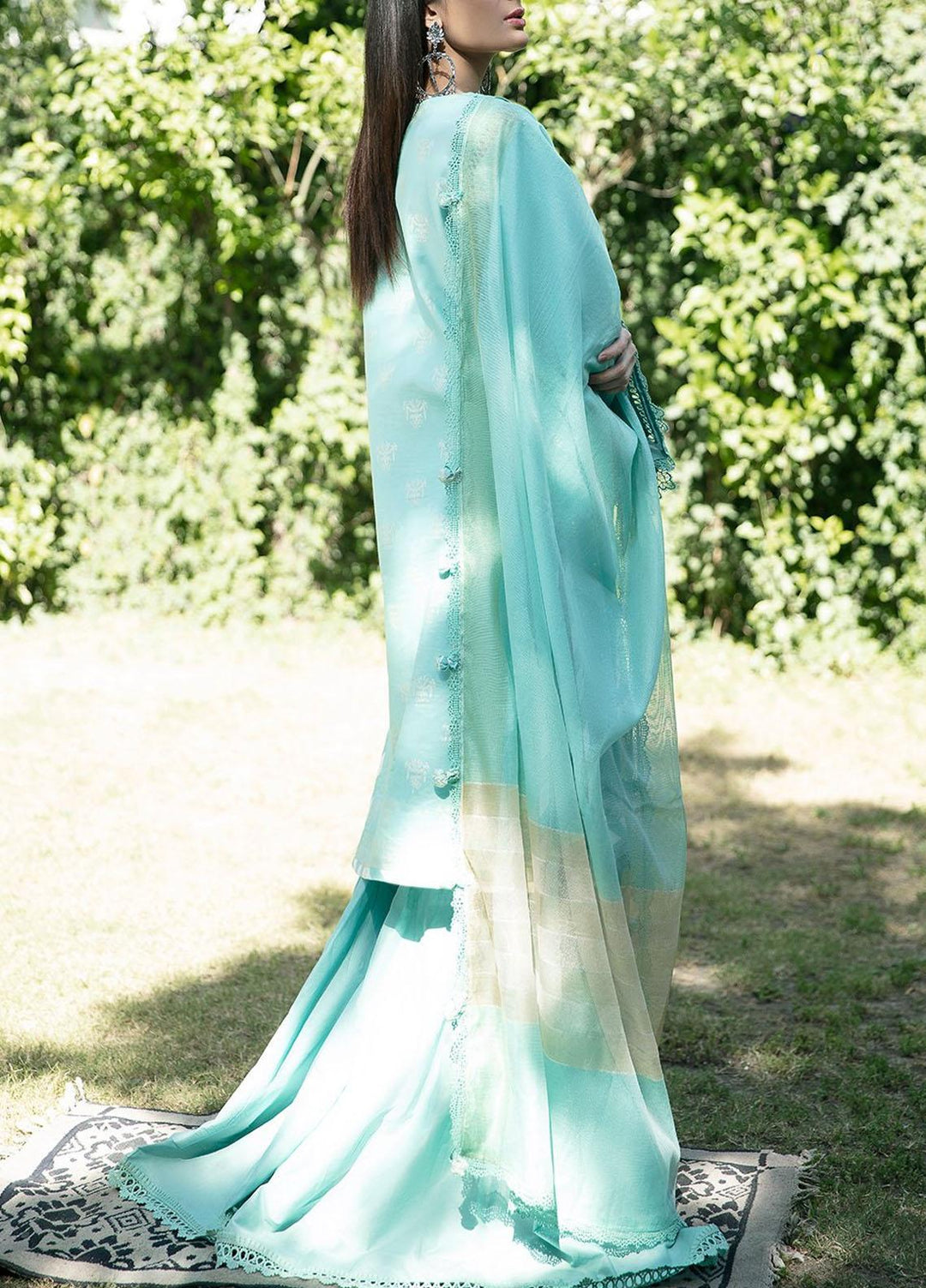 Ittehad Textiles Embroidered Lawn Suits Unstitched 3 Piece ITD21SS VERTE - Spring / Summer Collection