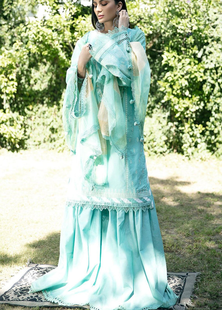 Ittehad Textiles Embroidered Lawn Suits Unstitched 3 Piece ITD21SS VERTE - Spring / Summer Collection