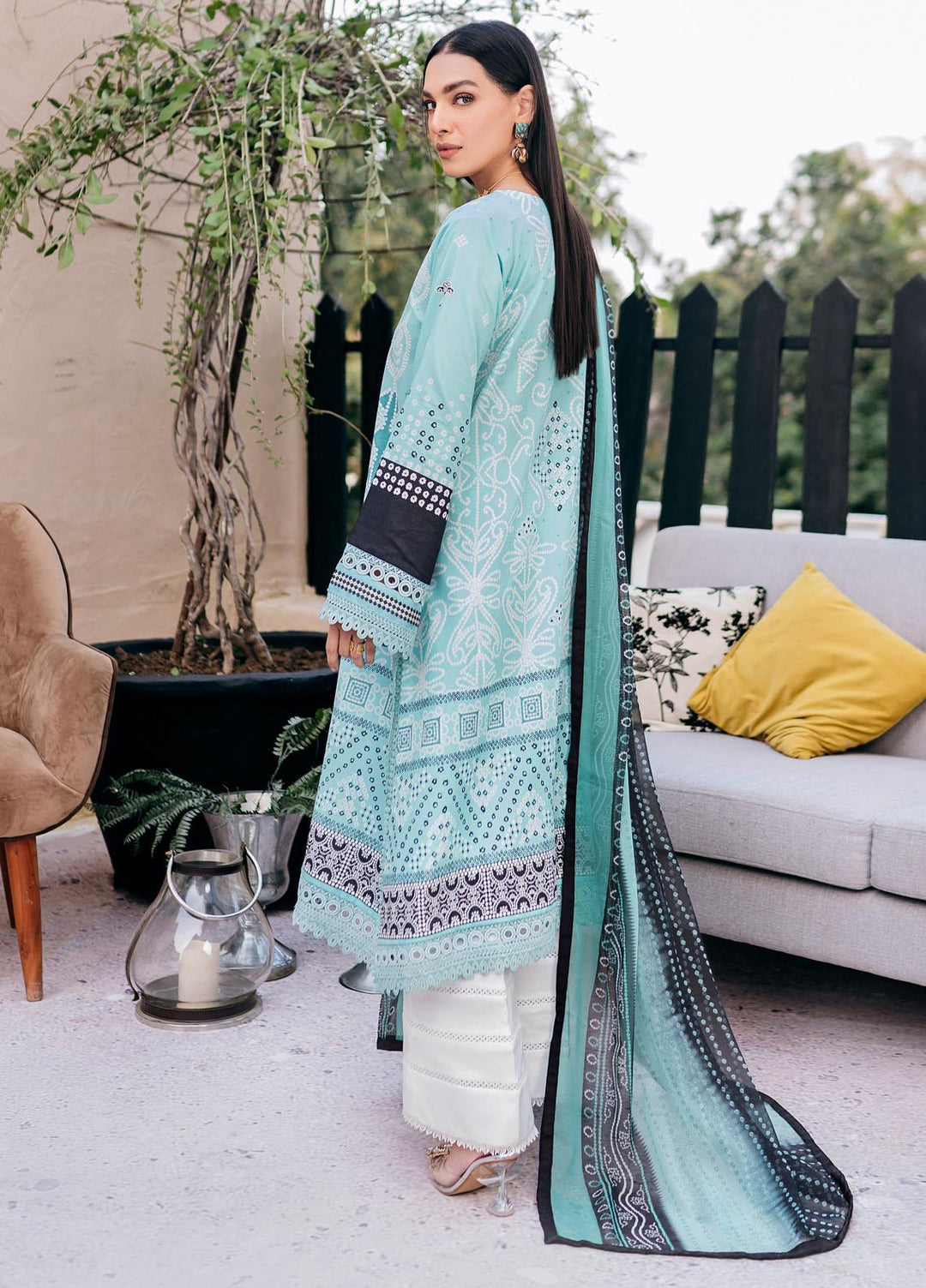 Ittehad Textiles Embroidered Lawn Suits Unstitched 3 Piece ITD22ES LF- EB1 2201 - Summer Collection