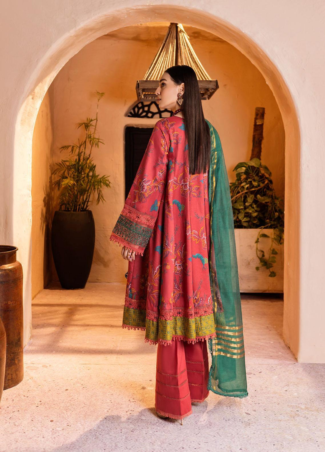 Ittehad Textiles Embroidered Lawn Suits Unstitched 3 Piece ITD22ES LF- EB1 2203 - Summer Collection