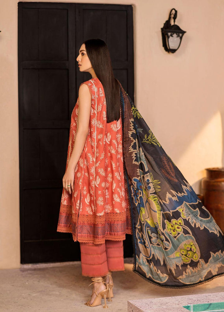 Ittehad Textiles Embroidered Lawn Suits Unstitched 3 Piece ITD22ES LF- EB1 2205 - Summer Collection