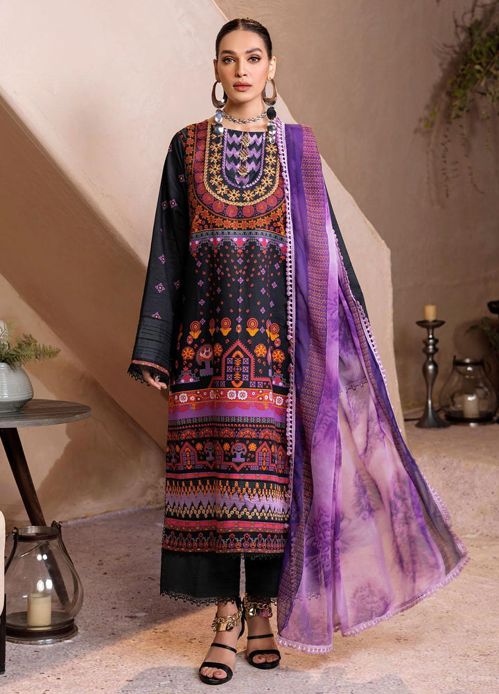 Ittehad Textiles Embroidered Lawn Suits Unstitched 3 Piece ITD22ES LF- EB1 2206 - Summer Collection
