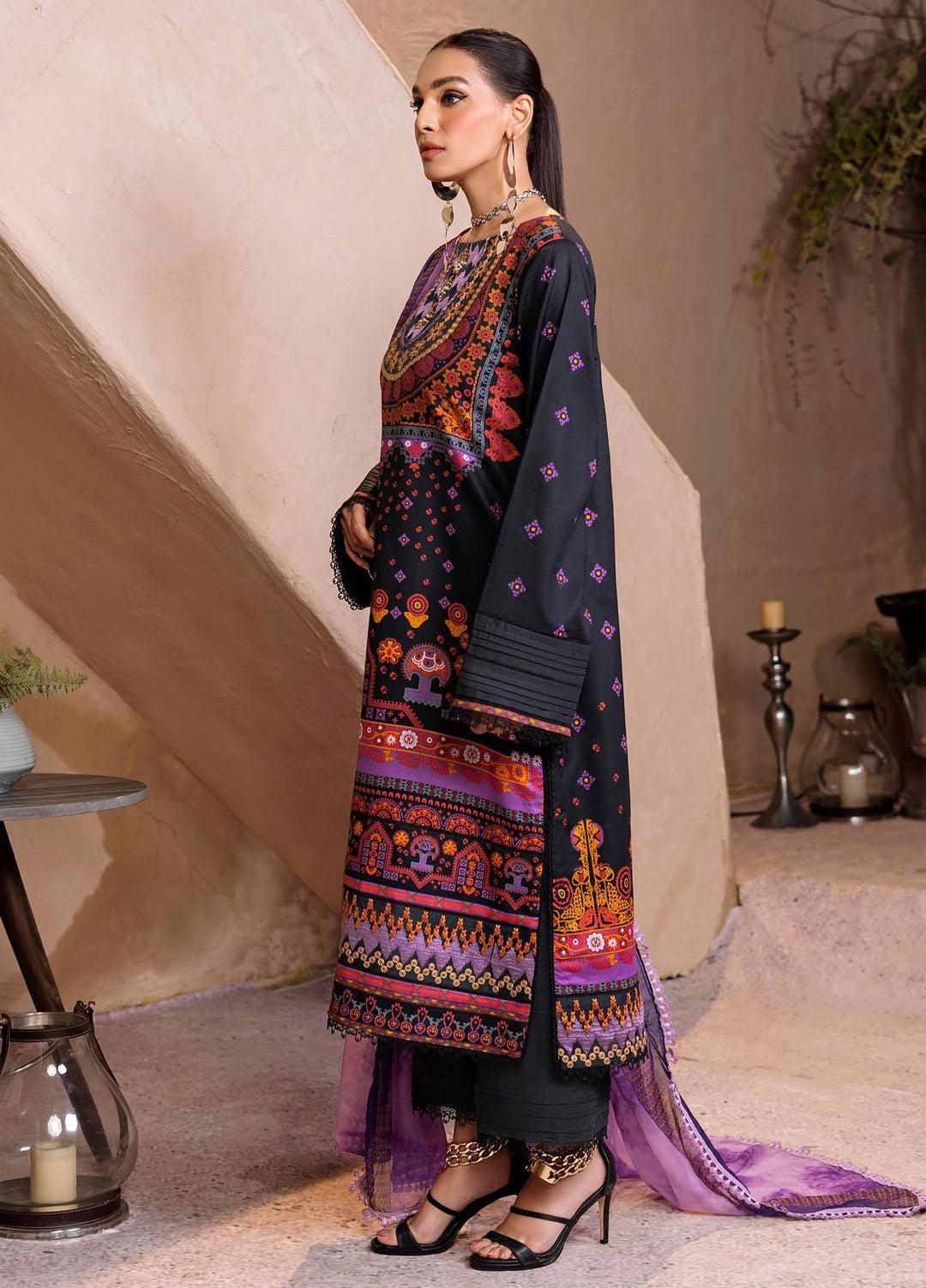 Ittehad Textiles Embroidered Lawn Suits Unstitched 3 Piece ITD22ES LF- EB1 2206 - Summer Collection