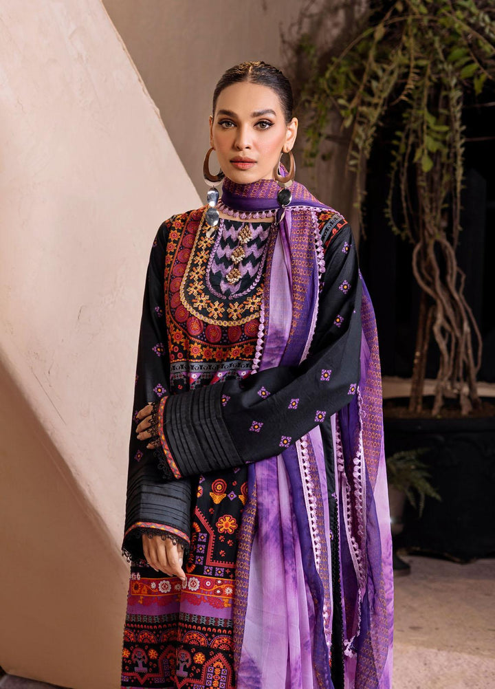 Ittehad Textiles Embroidered Lawn Suits Unstitched 3 Piece ITD22ES LF- EB1 2206 - Summer Collection