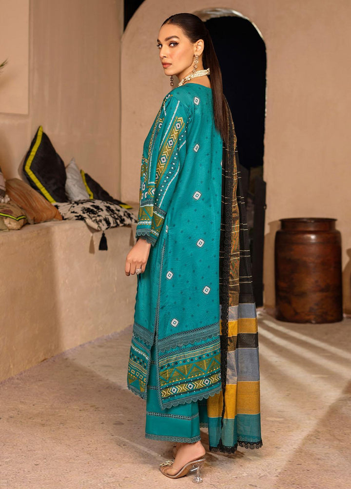 Ittehad Textiles Embroidered Lawn Suits Unstitched 3 Piece ITD22ES LF- EB1 2208 - Summer Collection