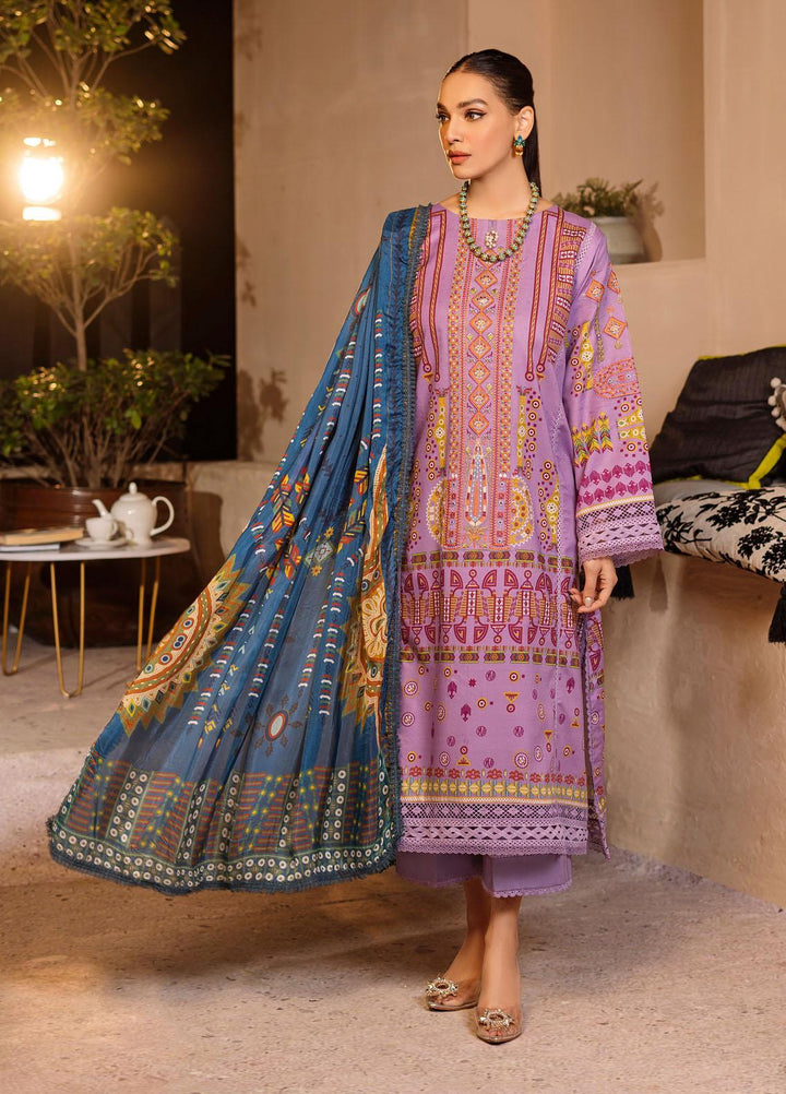 Ittehad Textiles Embroidered Lawn Suits Unstitched 3 Piece ITD22ES LF- EB1 2209 - Summer Collection