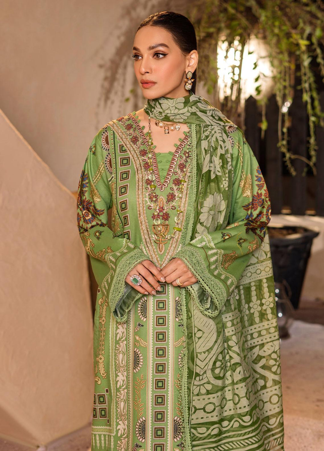 Ittehad Textiles Embroidered Lawn Suits Unstitched 3 Piece ITD22ES LF- EB1 2210 - Summer Collection