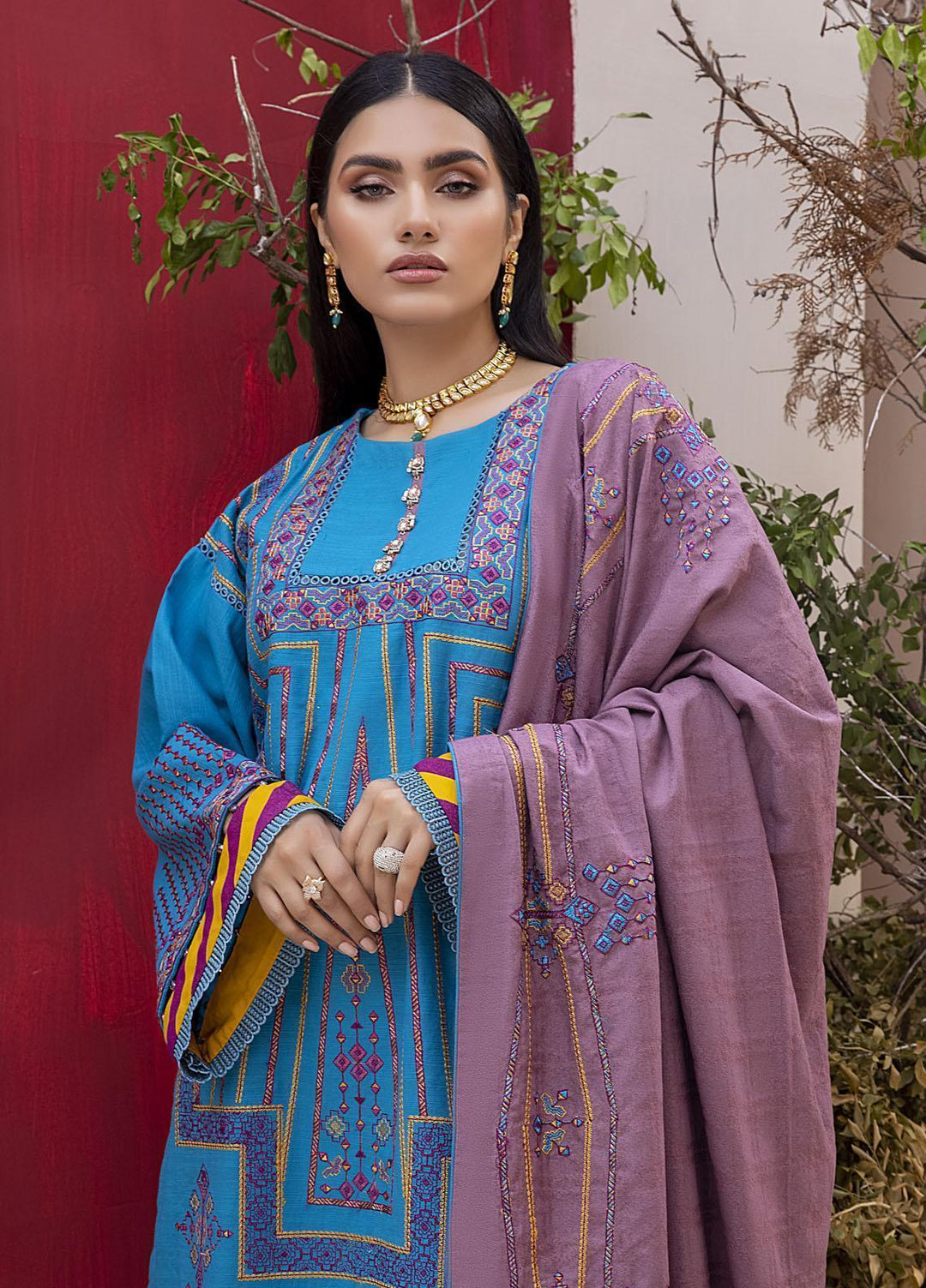 Ittehad Textiles Embroidered Khaddar Suits Unstitched 3 Piece IT21FPS PRS-ARSH - Winter Collection