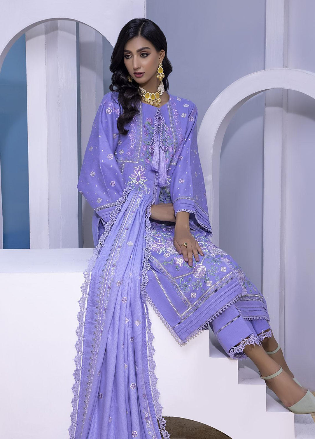 Ittehad Textiles Embroidered Cotton Karandi Suits Unstitched 3 Piece IT21FPS PRS-AZAL - Winter Collection