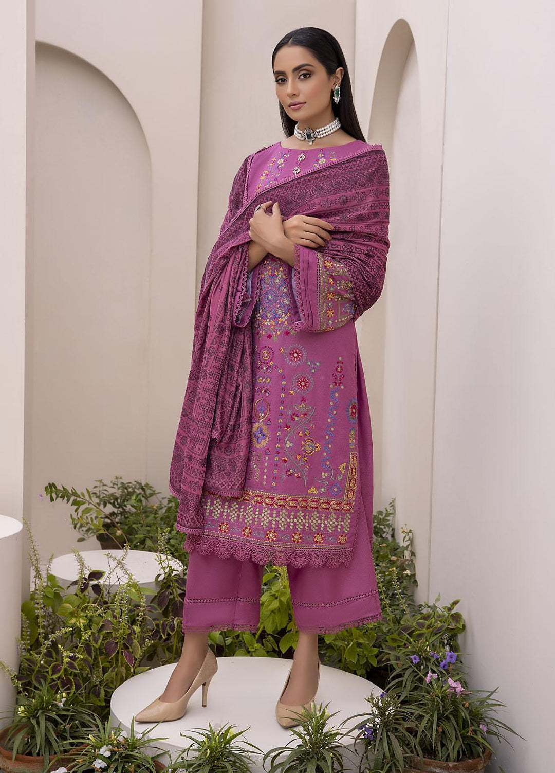 Ittehad Textiles Embroidered Silk Karandi Suits Unstitched 3 Piece IT21FPS PRS-MAKIRA - Winter Collection