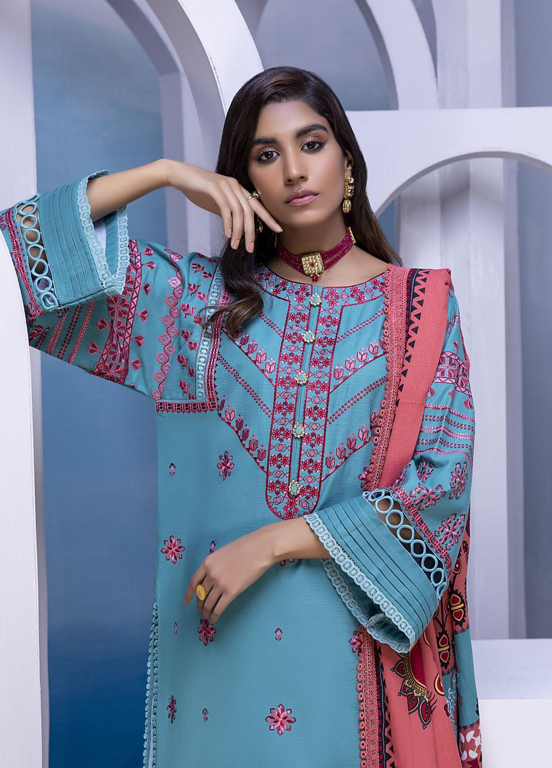 Ittehad Textiles Embroidered Khaddar Suits Unstitched 3 Piece IT21FPS PRS-NAZAKAT - Winter Collection