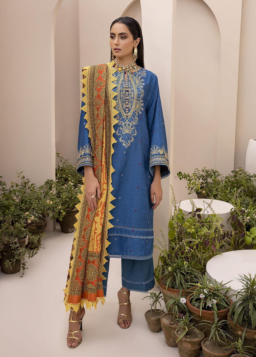 Ittehad Textiles Embroidered Cotton Karandi Suits Unstitched 3 Piece IT21FPS PRS-SARMAA - Winter Collection