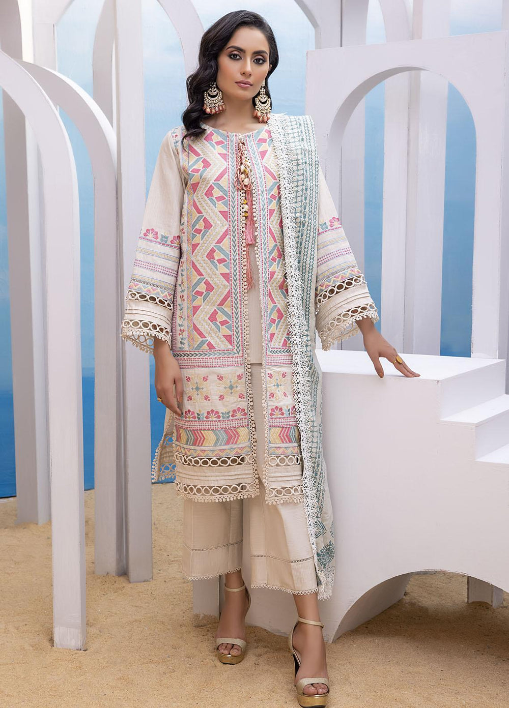Ittehad Textiles Embroidered Khaddar Suits Unstitched 3 Piece IT21FPS PRS-SEHER - Winter Collection