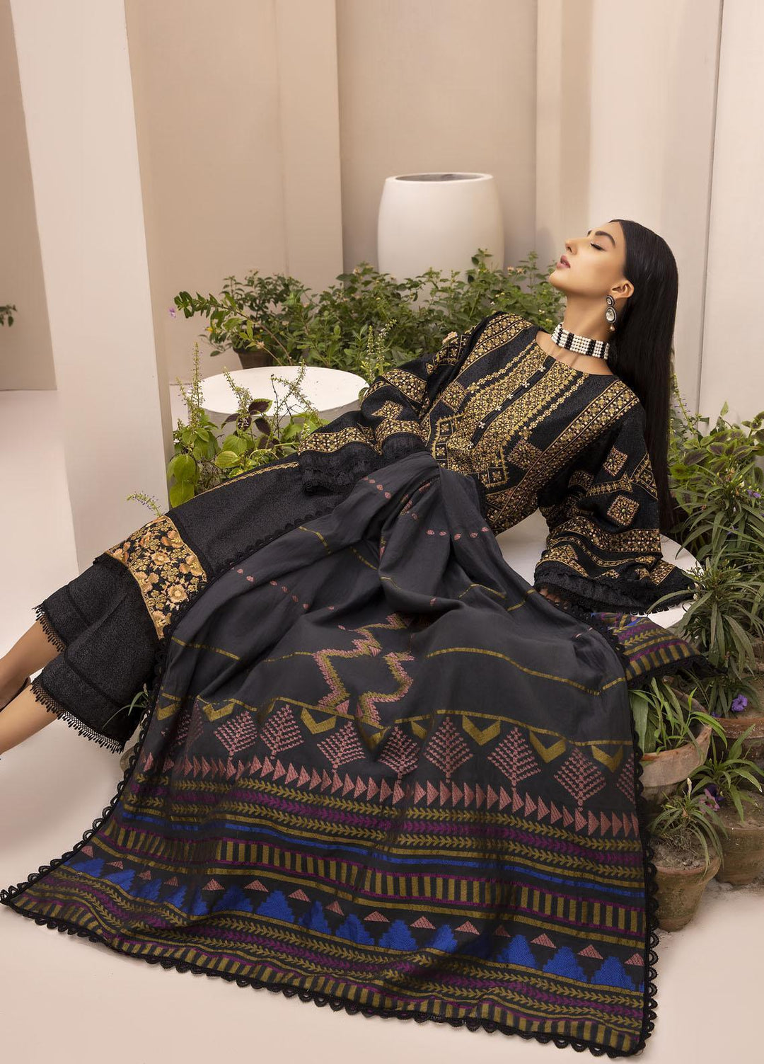 Ittehad Textiles Embroidered Cotton Karandi Suits Unstitched 3 Piece IT21FPS PRS-TASHREEH - Winter Collection