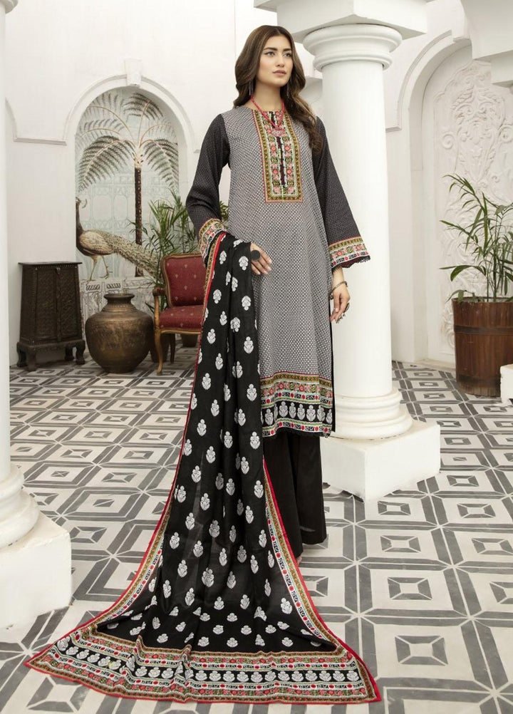 Jhalak by Ittehad Textiles Printed Lawn Suits Unstitched 3 Piece ITD21J 21201B - Summer Collection