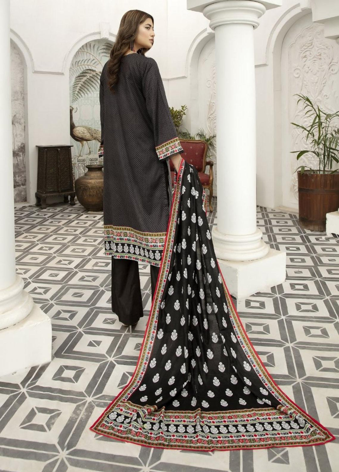 Jhalak by Ittehad Textiles Printed Lawn Suits Unstitched 3 Piece ITD21J 21201B - Summer Collection