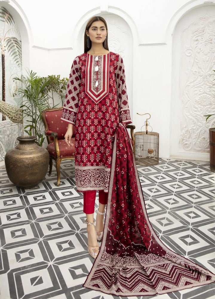 Jhalak by Ittehad Textiles Printed Lawn Suits Unstitched 3 Piece ITD21J 21202A - Summer Collection