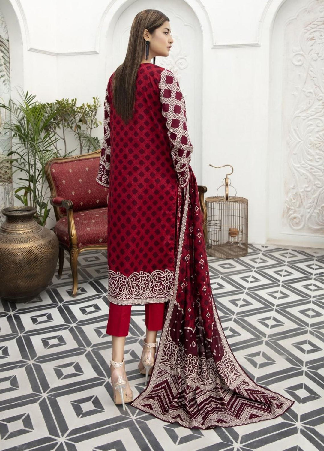 Jhalak by Ittehad Textiles Printed Lawn Suits Unstitched 3 Piece ITD21J 21202A - Summer Collection