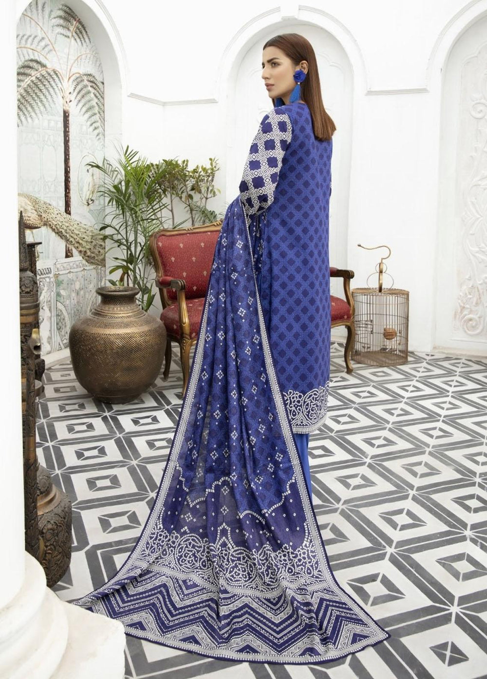 Jhalak by Ittehad Textiles Printed Lawn Suits Unstitched 3 Piece ITD21J 21202B - Summer Collection