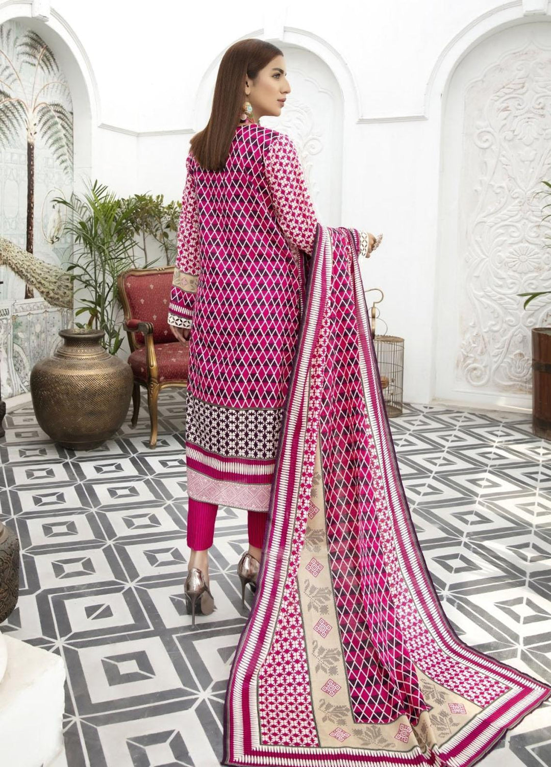 Jhalak by Ittehad Textiles Printed Lawn Suits Unstitched 3 Piece ITD21J 21203A - Summer Collection