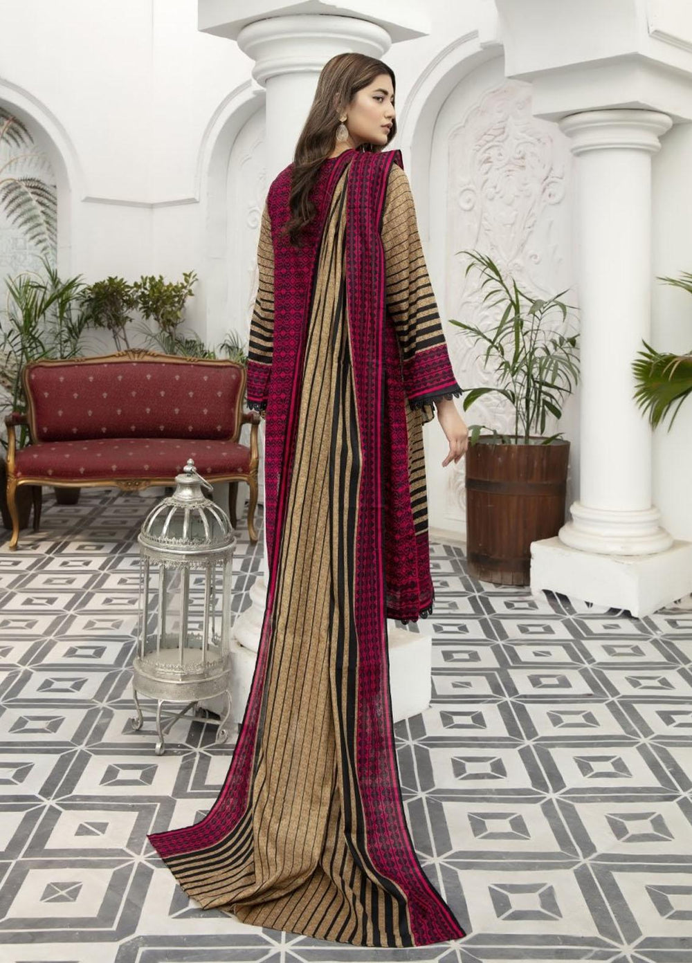 Jhalak by Ittehad Textiles Printed Lawn Suits Unstitched 3 Piece ITD21J 21204A - Summer Collection
