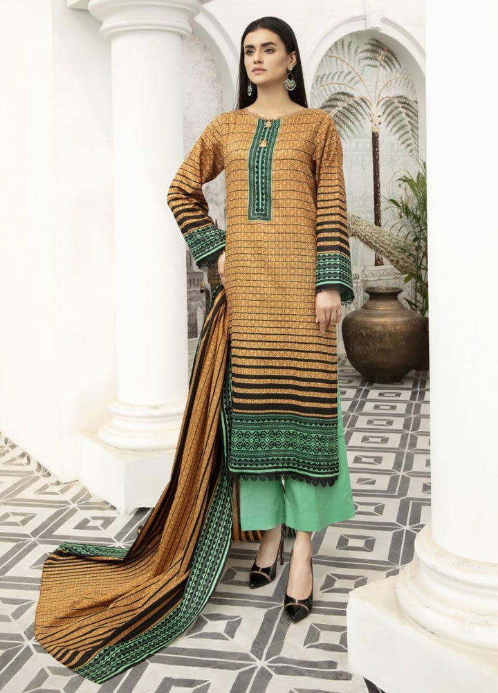 Jhalak by Ittehad Textiles Printed Lawn Suits Unstitched 3 Piece ITD21J 21204B - Summer Collection