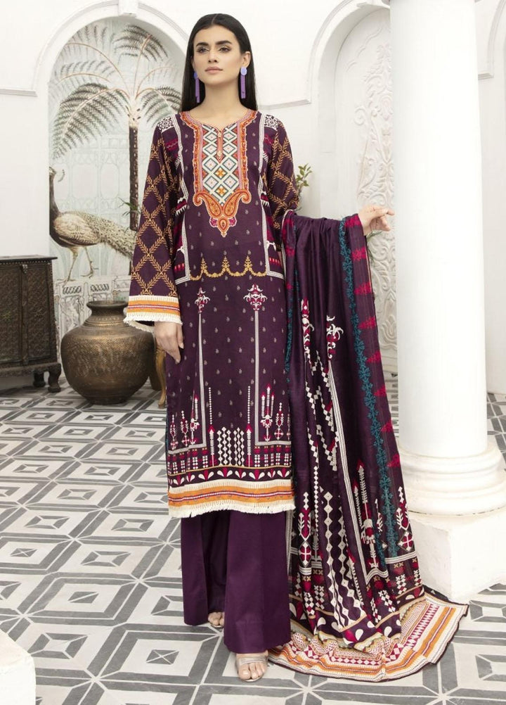 Jhalak by Ittehad Textiles Printed Lawn Suits Unstitched 3 Piece ITD21J 21205A - Summer Collection